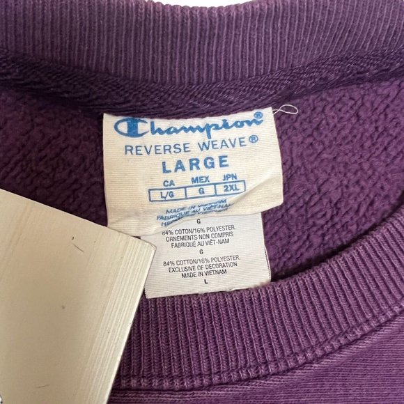 Vintage Champion Men’s L Reverse Weave Sweatshirt Streetwear Script Logo Spring - Picture 5 of 9